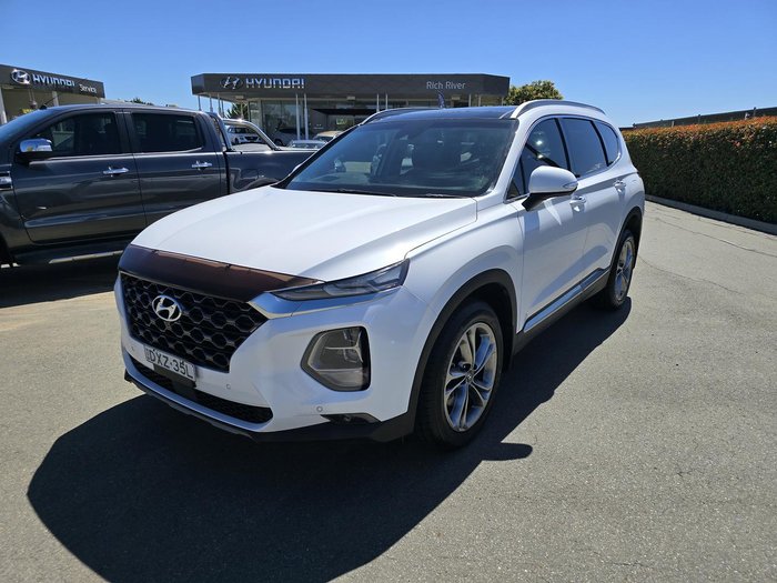 2018 Hyundai Santa Fe Highlander TM MY19 4X4 On Demand White Cream