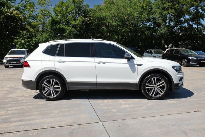 2020 Volkswagen Tiguan 162TSI Highline Allspace 5N MY20 Four Wheel Drive Pure White