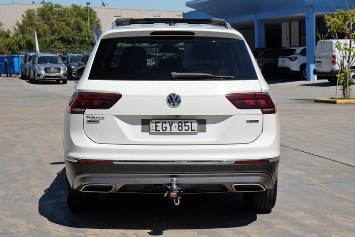 2020 Volkswagen Tiguan 162TSI Highline Allspace 5N MY20 Four Wheel Drive Pure White