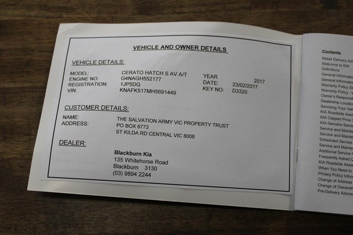 2017 Kia Cerato S YD MY17 Clear White