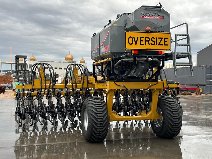 0 SERAFIN ULTISOW NARROW FOLD SINGLE DISC SEEDER NEW YELLOW