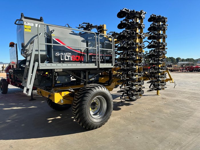 0 SERAFIN ULTISOW NARROW FOLD SINGLE DISC SEEDER NEW YELLOW