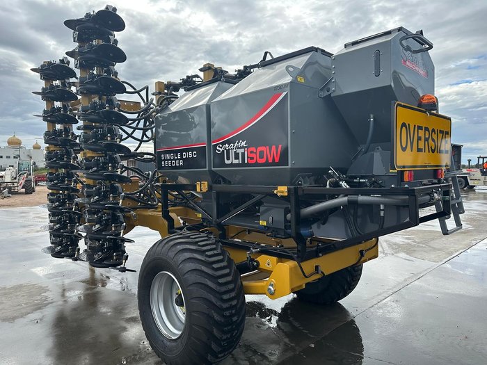 0 SERAFIN ULTISOW NARROW FOLD SINGLE DISC SEEDER NEW YELLOW