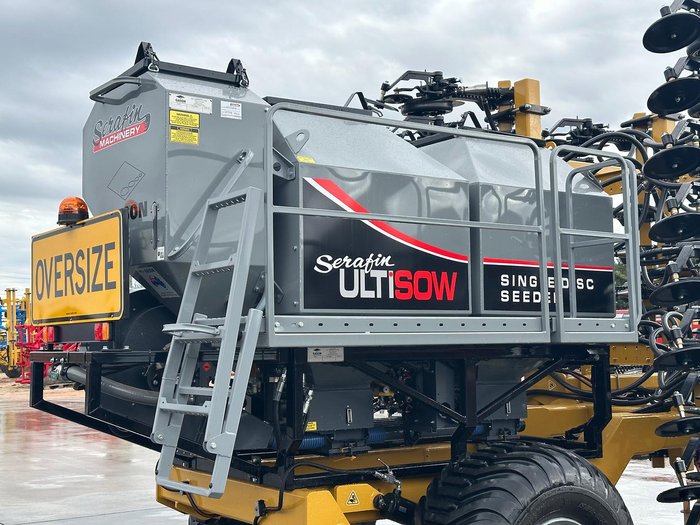 0 SERAFIN ULTISOW NARROW FOLD SINGLE DISC SEEDER NEW YELLOW