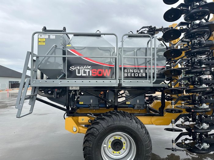 0 SERAFIN ULTISOW NARROW FOLD SINGLE DISC SEEDER NEW YELLOW