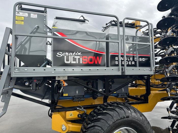 0 SERAFIN ULTISOW NARROW FOLD SINGLE DISC SEEDER NEW YELLOW