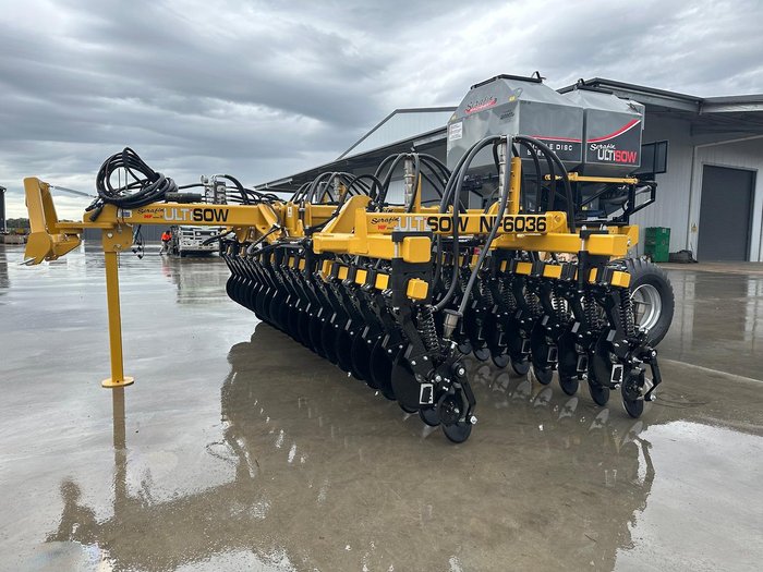 0 SERAFIN ULTISOW NARROW FOLD SINGLE DISC SEEDER NEW YELLOW