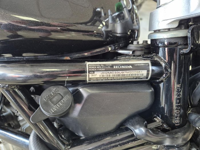 2007 Honda VTR250 VTR Black