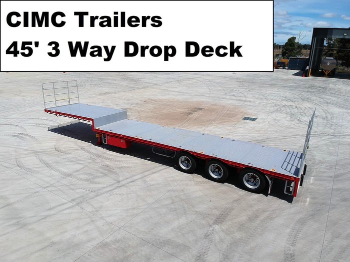 2026 CIMC 45' (22 Pallet) Drop Deck Flat Top