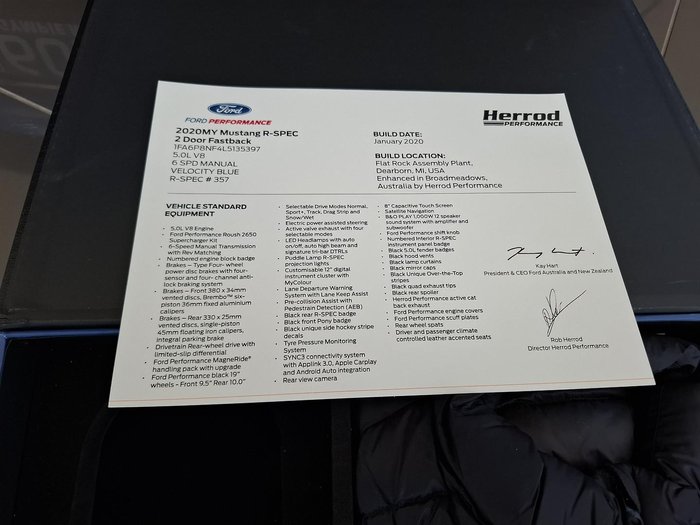 2020 Ford Mustang R-SPEC