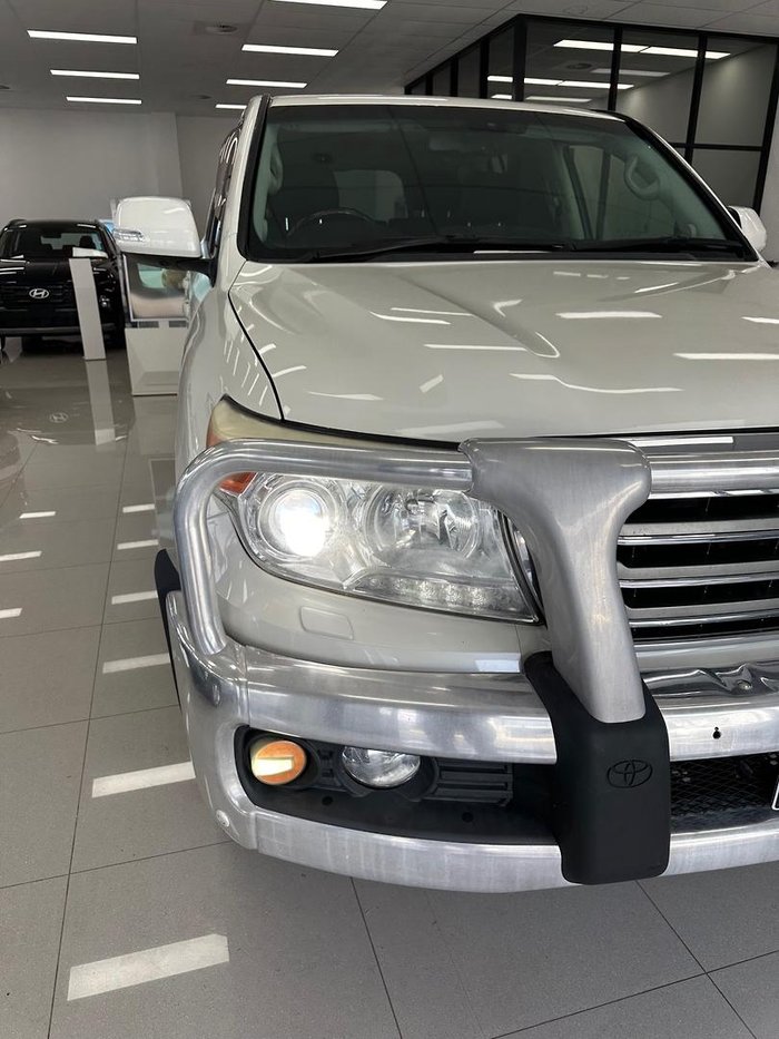 2012 Toyota Landcruiser Sahara VDJ200R MY10 4X4 Constant Glacier White