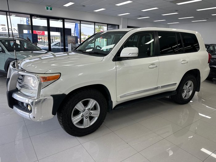 2012 Toyota Landcruiser Sahara VDJ200R MY10 4X4 Constant Glacier White