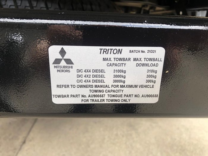 2022 Mitsubishi Triton GLX MR MY22 4x2 White