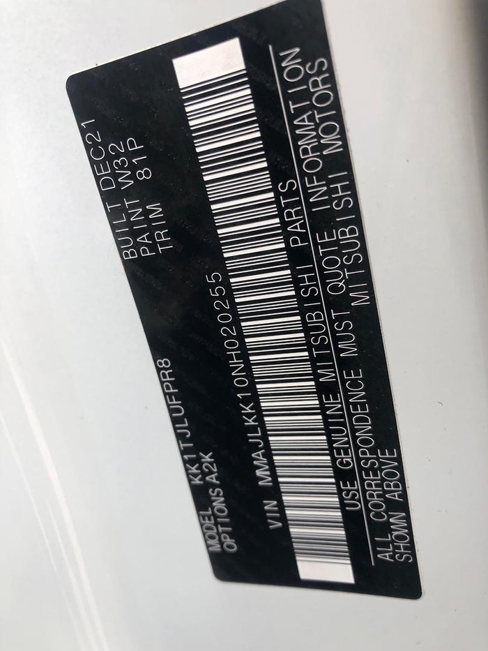 2022 Mitsubishi Triton GLX MR MY22 4x2 White