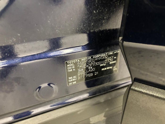 2021 Toyota RAV4 Cruiser AXAH54R 4X4 On Demand Saturn Blue