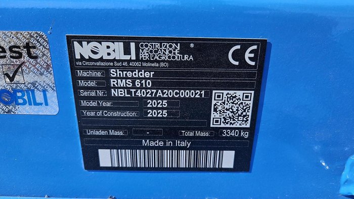 2025 Nobili Rms 610/01Sp Blue