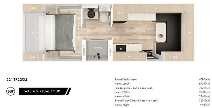 2026 Lotus Caravans Trooper 22 Rear Club