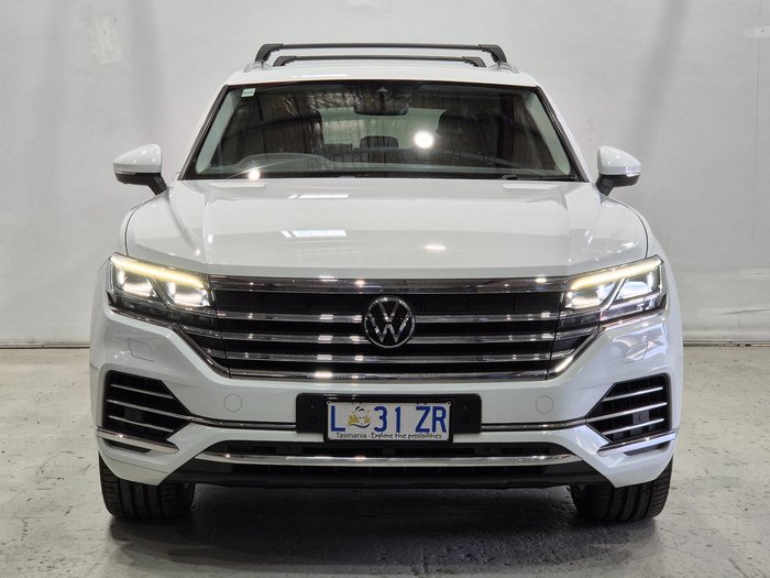 2021 Volkswagen Touareg 210TDI Elegance CR MY21 Four Wheel Drive Pure White