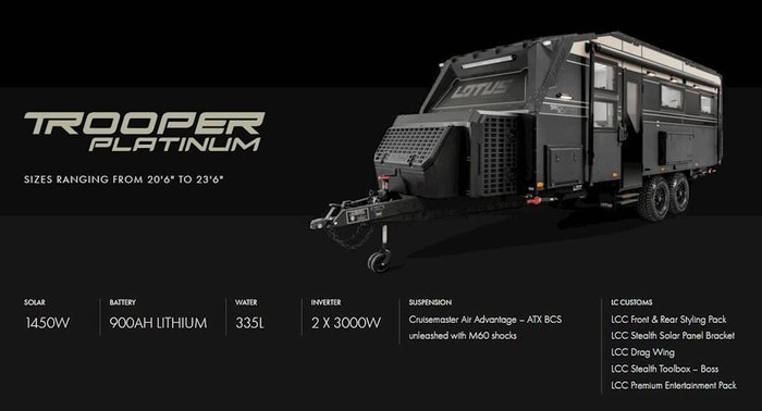 2026 Lotus Caravans Trooper Platinum 215Le