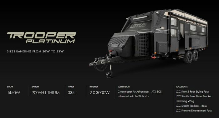 2026 Lotus Caravans Trooper Platinum 215Le