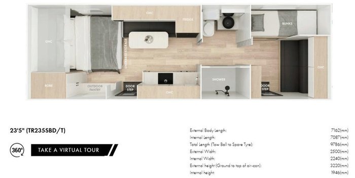 2026 Lotus Caravans Trooper 235Sbd