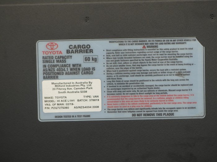 2021 Toyota Hiace LWB