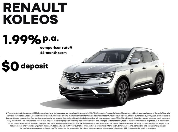 2025 Renault Koleos Evolution HZG MY25 Universal White