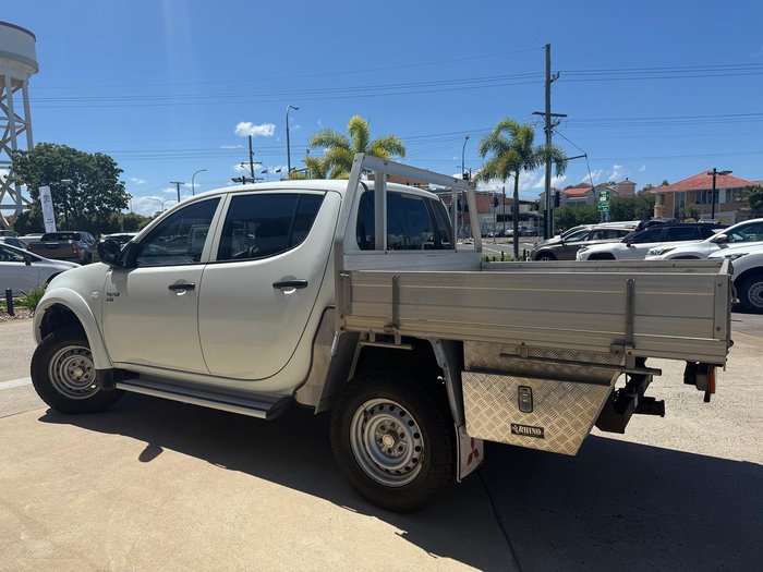 2011 Mitsubishi Triton GLX MN MY11 4X4 Dual Range White