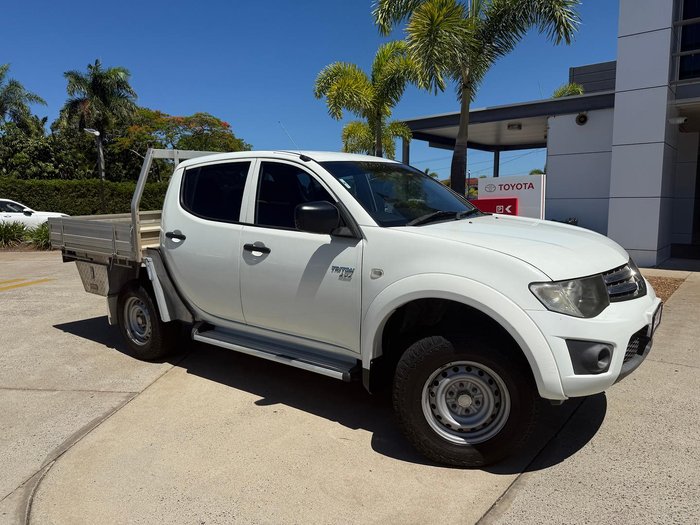 2011 Mitsubishi Triton GLX MN MY11 4X4 Dual Range White