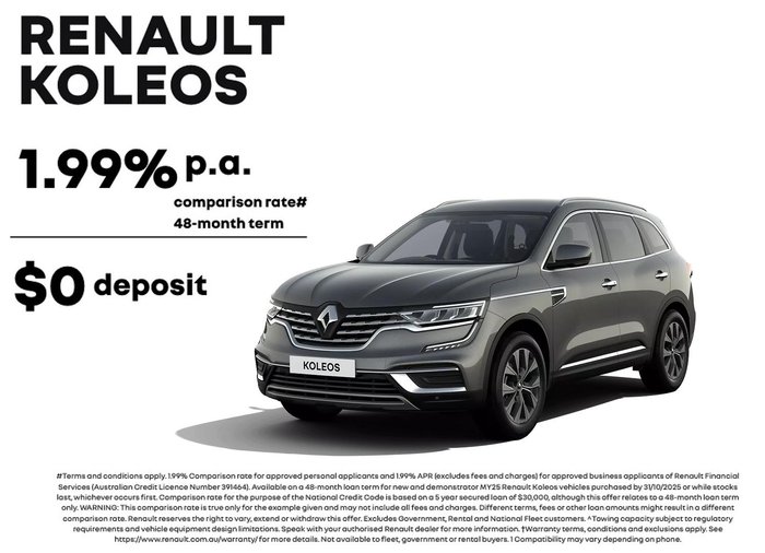 2025 Renault Koleos Evolution HZG MY25 Metallic Grey