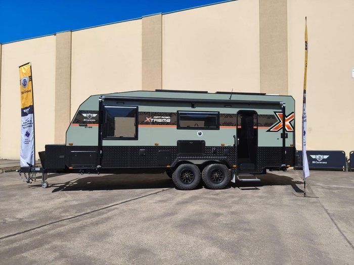 2025 JB Caravans Dirt Road Xtreme 21' Rear Door Club Lounge