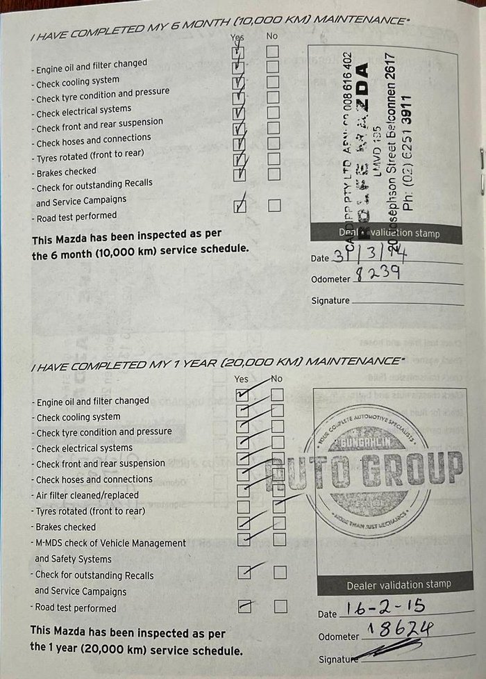 2013 Mazda 6 Touring GJ Blue Reflex