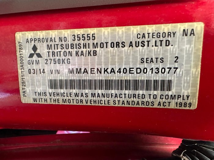 2013 Mitsubishi Triton GL