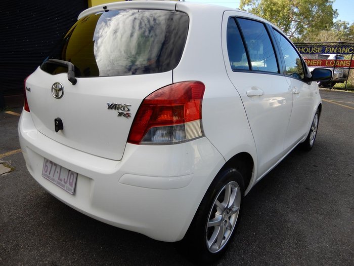 2008 Toyota Yaris YRS NCP91R MY09 Snow Cap White