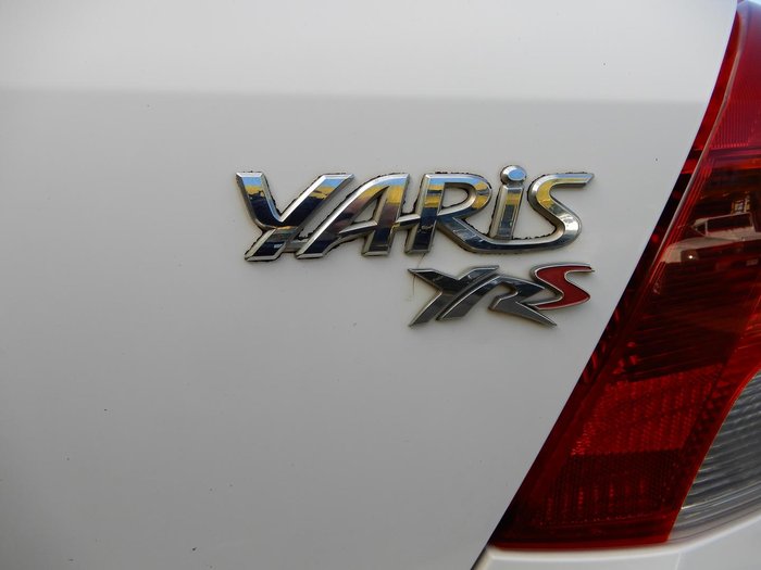 2008 Toyota Yaris YRS NCP91R MY09 Snow Cap White