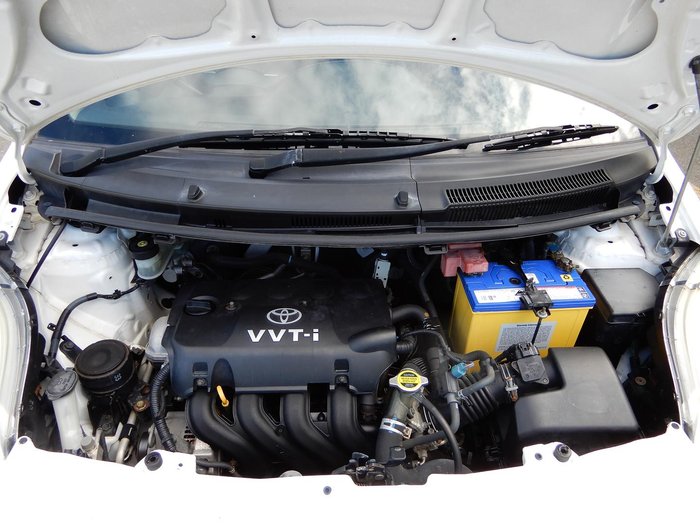 2008 Toyota Yaris YRS NCP91R MY09 Snow Cap White