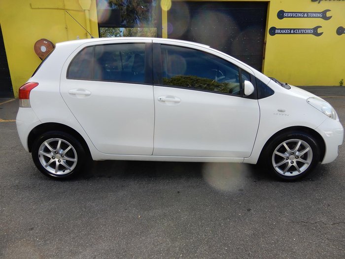 2008 Toyota Yaris YRS NCP91R MY09 Snow Cap White