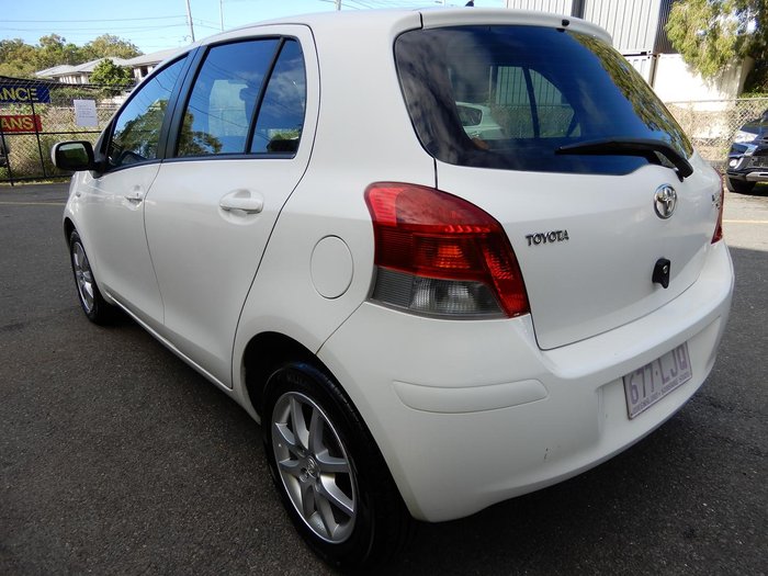 2008 Toyota Yaris YRS NCP91R MY09 Snow Cap White