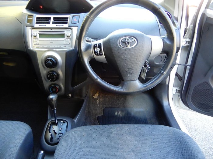 2008 Toyota Yaris YRS NCP91R MY09 Snow Cap White