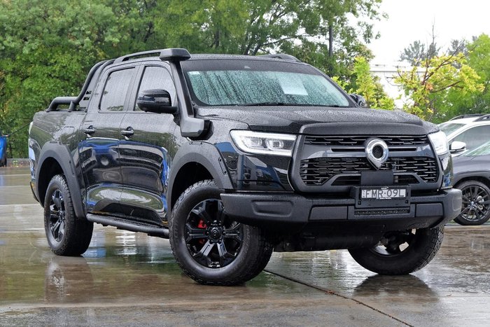 2024 GWM Ute Cannon XSR NPW 4X4 Dual Range Crystal Black