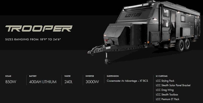 2026 Lotus Caravans Trooper 215Le