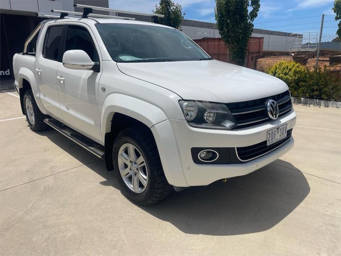 2013 Volkswagen Amarok TDI420 Highline 2H MY13 4X4 Constant Candy White