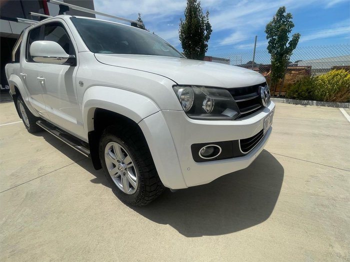 2013 Volkswagen Amarok TDI420 Highline 2H MY13 4X4 Constant Candy White