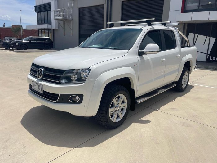 2013 Volkswagen Amarok TDI420 Highline 2H MY13 4X4 Constant Candy White