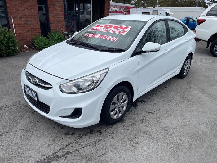 2017 Hyundai Accent Active RB4 MY17 Crystal White