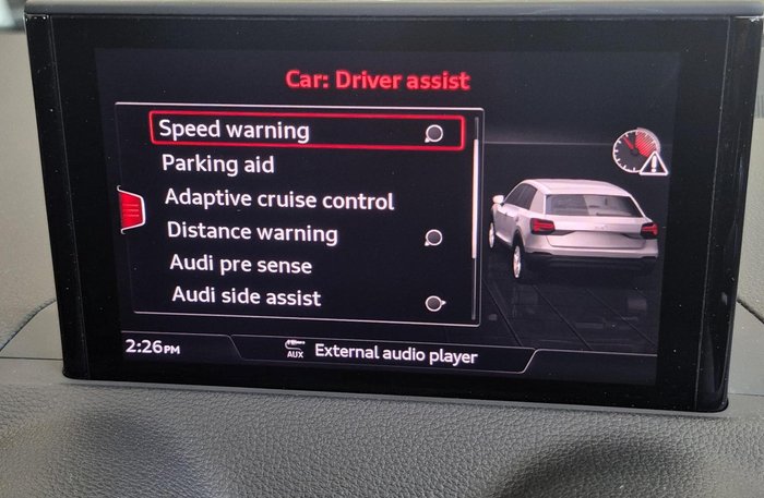 2019 Audi Q2 40 TFSI sport GA MY20 Four Wheel Drive Glacier White