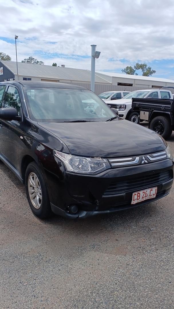 2013 Mitsubishi Outlander ES ZJ MY14 4X4 On Demand Black