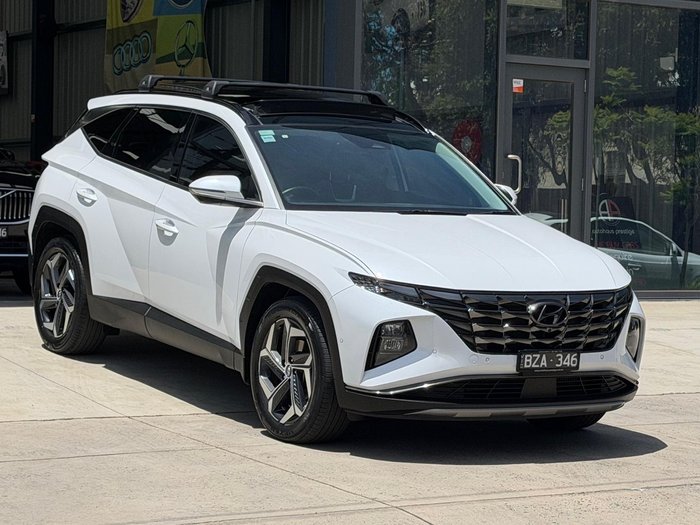 2022 Hyundai Tucson Highlander NX4.V1 MY22 AWD White Cream