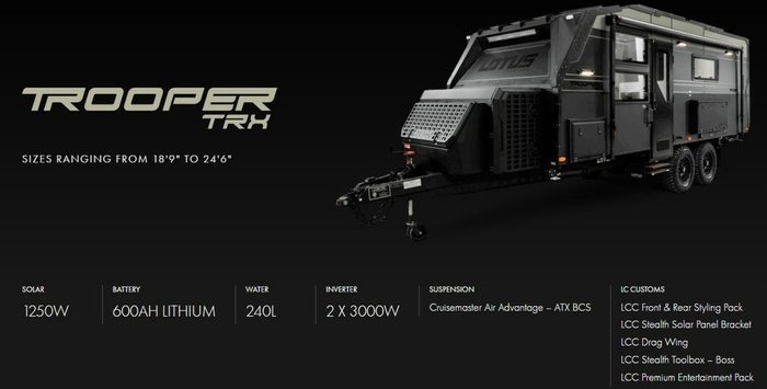 2026 Lotus Caravans Trooper Trx 236T
