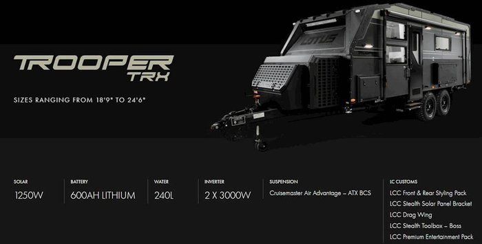 2026 Lotus Caravans Trooper Trx 236T